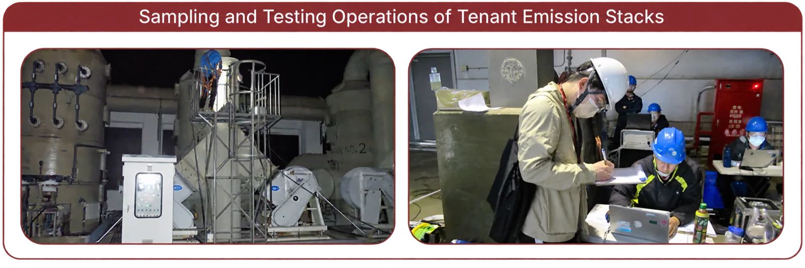Sampling and Testing Operations of Tenant Emission Stacks