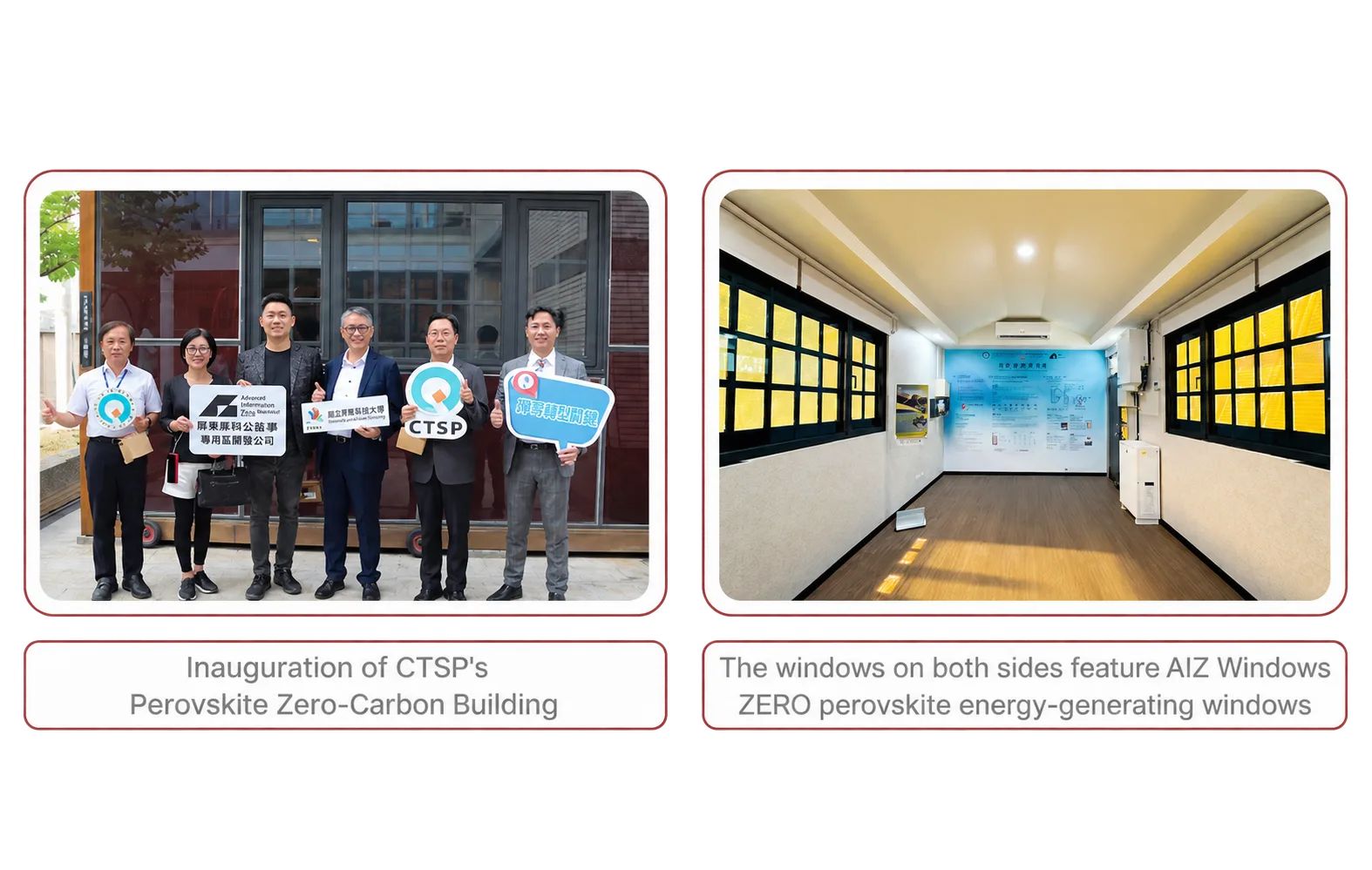 Inauguration of CTSP's Perovskite Zero-Carbon Building