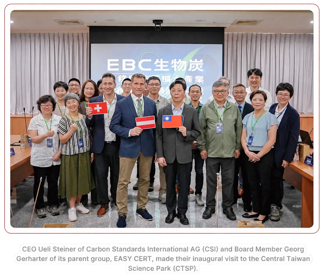 arbon Standards International's First Visit to CTSP