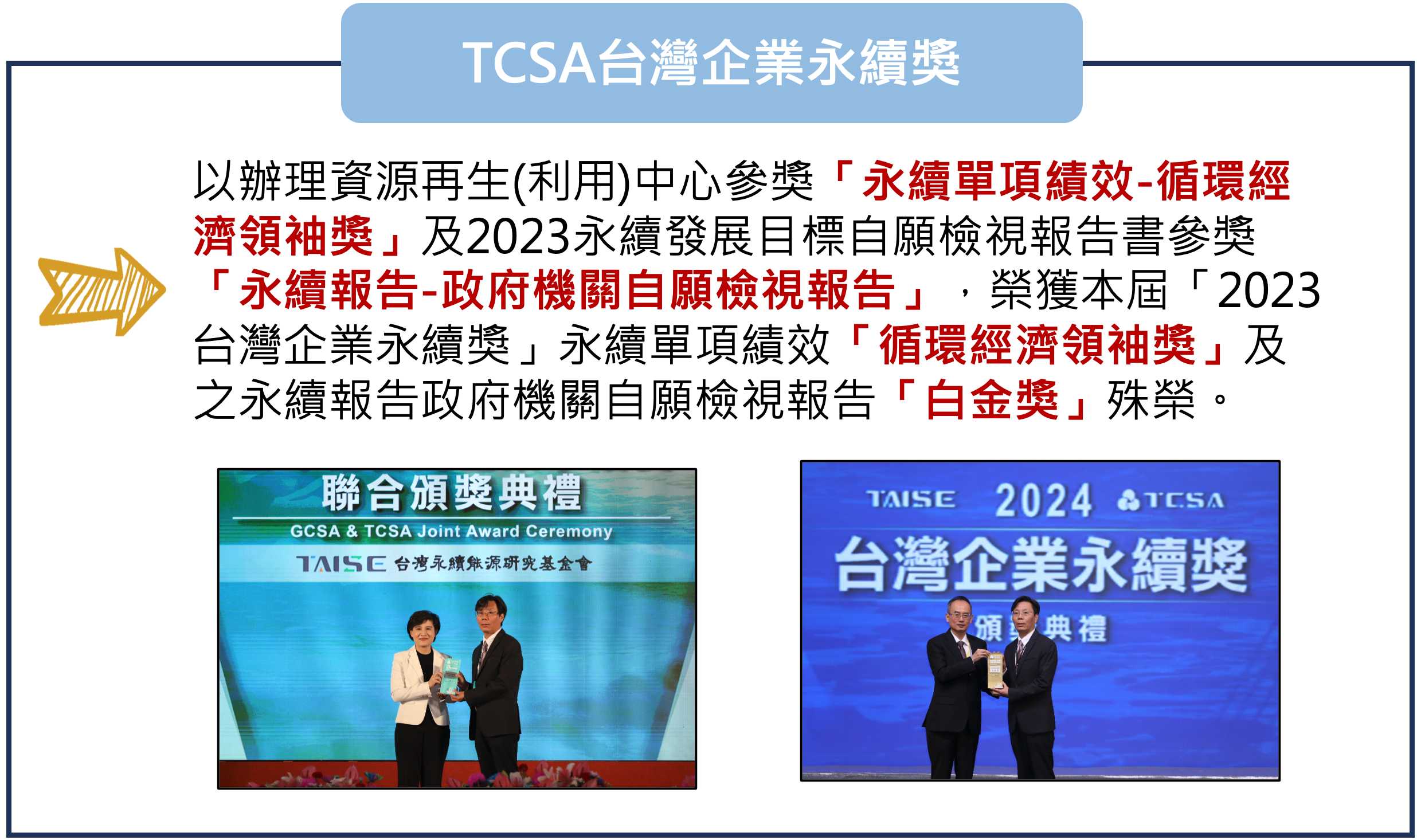 TCSA 2024 Award